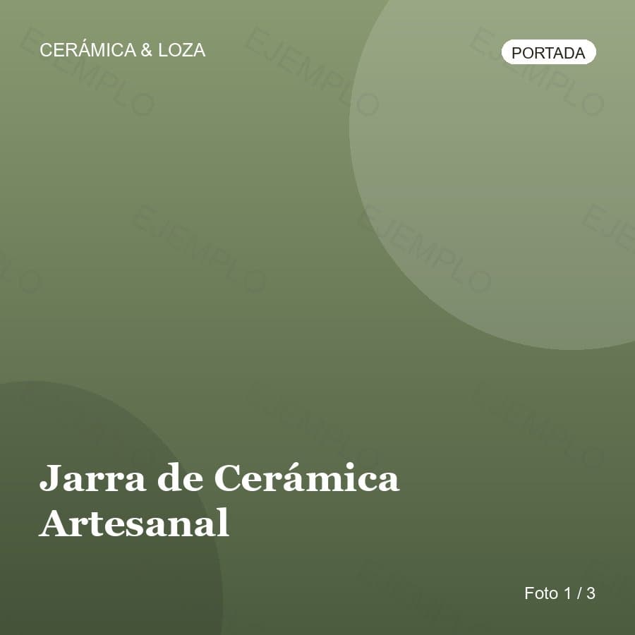 Jarra de Cerámica Artesanal