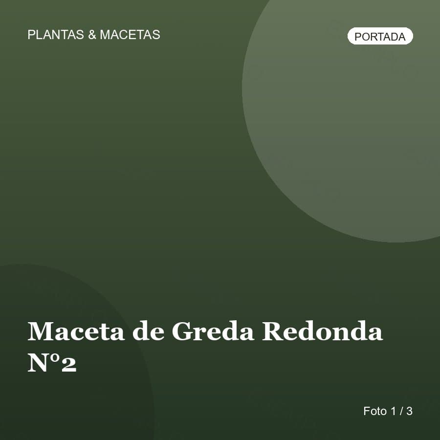 Maceta de Greda Redonda N°2