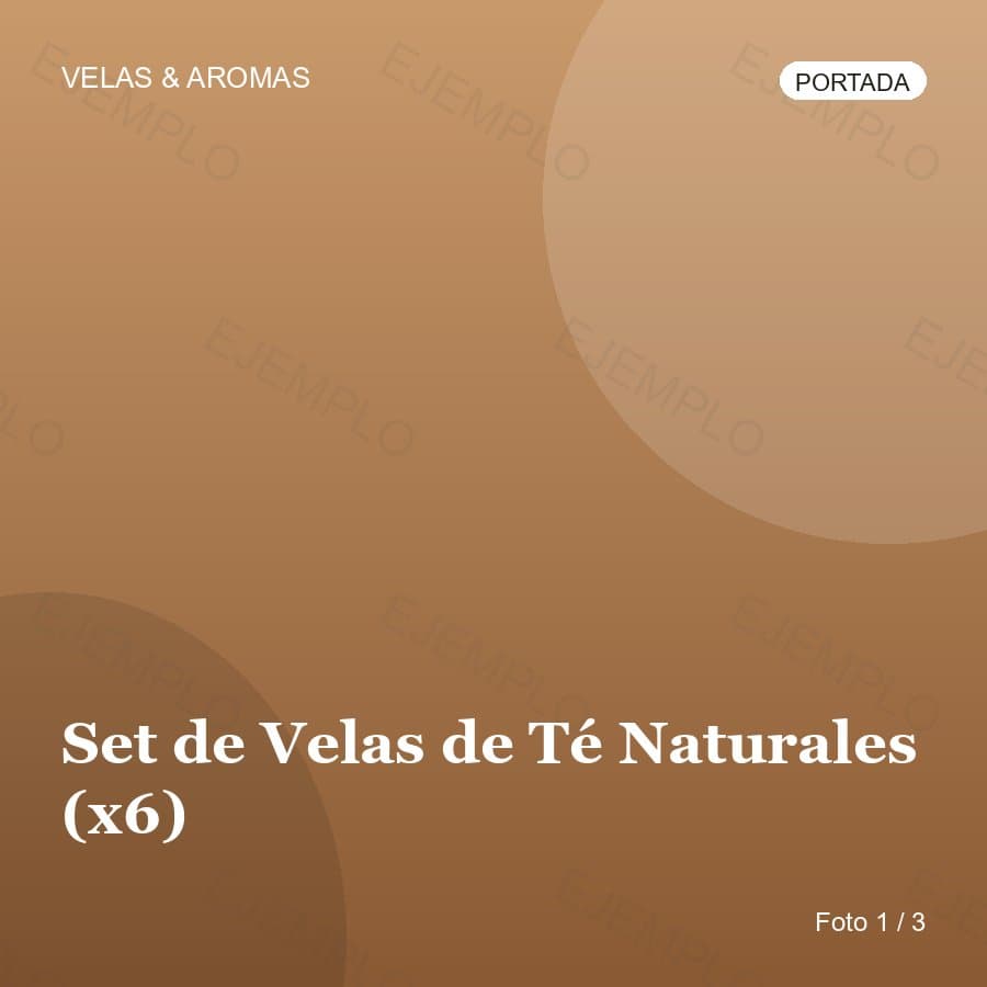 Set de Velas de Té Naturales (x6)